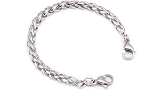 BAIYI HOPE Medical Bracelet Chain - Stainless Steel Wheat Chain Interchangeable Medical Alert ID Bracelets