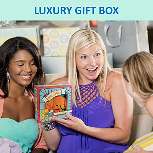 OUR BEST SOFT BOOK for BABIES Fabric Activity Crinkle Cloth Books, Handmade Educational Toys for Baby, 1 Year Old, Toddler with Peekaboo Flap, Interactive Baby Shower Gifts Boy Girl, Gift Box & eBook