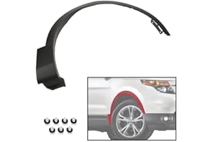 GRAND ORANGE Front Right Fender Flares, Compatible with Ford Explorer 2011-2015, FO1290126 Front Passenger Wheel Arch Molding Trim