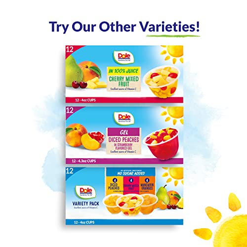 Dole Fruit Bowls Cherry Mixed Fruit in 100 Juice, Gluten Free Healthy