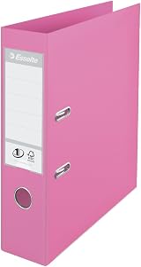 Esselte A4 7.5 cm Spine Plastic Lever Arch File Solea Purple