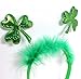 JOYIN 6 Pack St. Patrick's Day Green Shamrock Clover Headbands/Top Hat Saint Patrick's Costume Accessories St Patricks Party Favors Decorations