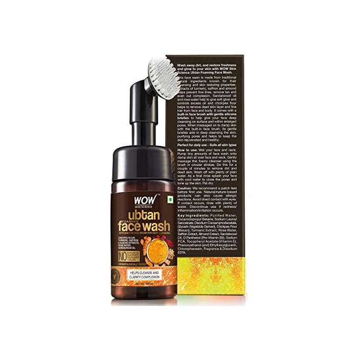 ubtan foaming face wash