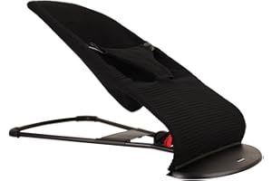 UKJE Protective Cover Compatible with Babybjorn Bouncers, Baby Bouncer Cover, Compatible Cover Over The Baby Bjorn Bouncer, Baby Bouncer Cozy, Soft & Stylish Cover, Handmade in Europe - Black Waffle