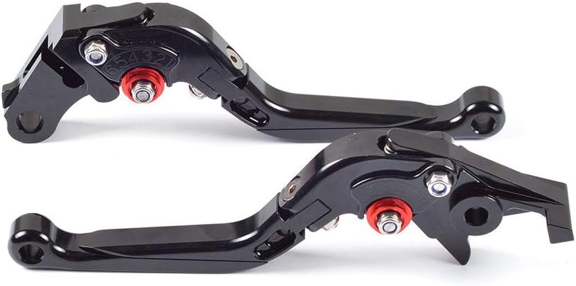 Clutch Lever, 1 Pair Adjustment Folding CNC Short Brake Clutch Levers Compatible with Honda CBR600RR 2007-2017, CBR1000RR/FIREBLADE/SP 2008-2018,Black