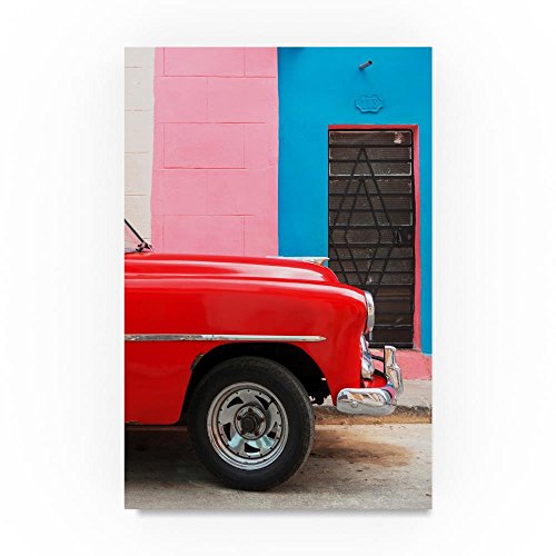 Colorful Havana and Red Chevy II by Philippe Hugonnard, 30 x 47"