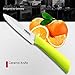 Mikale 4 Inch Ceramic Fruit Knife with Light Yellow Handle/with Sheath and White Blade.