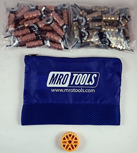 25 1/8 &amp; 25 3/16 Standard Wing-Nut Cleco Fasteners w HBHT Tool &amp; Bag (KWN4S50-1)