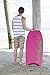 lucky bums Body Board with EPS Core Slick Bottom and Leash for Kids and Adults, Pink, 41-inch