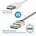 USB Cable, iOrange-E 6.6ft (2M) Braided Micro USB to USB Cable, Quick Charge and High Speed Data Sync for Android, Samsung Galaxy, HTC, Nokia and More, Silver