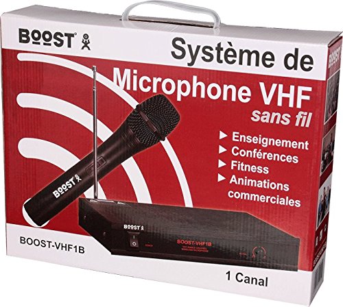 Ibiza - VHF1A - Drahtloses Mikrofonsystem mit 1 VHF-Mikrofon und 1 Empfänger - 1 Kanal 207,5MHz - Schwarz – Bild 4