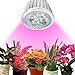 Bonlux Medium Base E26 E27 Led Plant Grow Light Full Spectrum Led Grow Lights for Indoor Plants Hydroponic Garden Greenhouse (D50 5w)