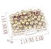 AnMiao Star 1/4 Inch Map Tacks Used for Marking,Plastic Round Head Stainless Needle Points Push Pins for Bulletin Board,Office and Home Usage,Variety DIY Craft, Pack of 100.(Gold）