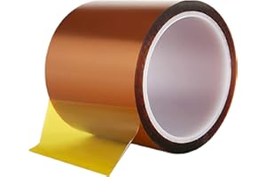 AIYUNNI High Temp Tape, (4 inch X 108 FT) Polyimide High Temperature Resistant Tape Silicone Adhesive - for 3D Print Bed,Soldering,Masking etc.