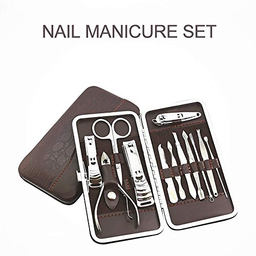 Gospire 12Pcs Nail Care Personal Manicure & Pedicure Set, Travel & Grooming Kit Stainless Steel Personal and Professional Use Ergonomic Different Tools Nails Clippers - Thumbnail 2