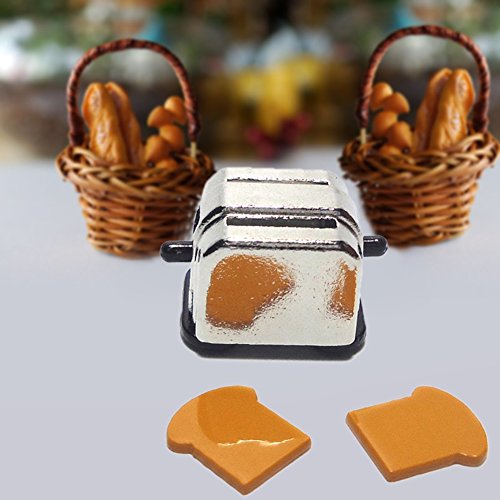 Aland-Dollhouse Miniature Bread Maker Toast Cake Mould Babyroom DIY Decoration - Thumbnail 4