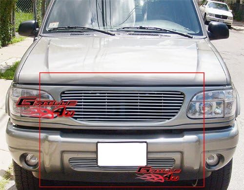 Fits 1999 01 Ford Explorer Lower Bumper Black Billet Grille Grill Insert