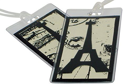 Paris Luggage Tags Set of Two Made in the USA