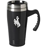 LXG, Inc. Wyoming Engraved 16oz Stainless Steel Travel Mug - Black