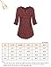 Vivilli Henleys for Women, Womens Split V Neck Cuffed Sleeve Stylish Casual Shirts Henley Blouse Tops Gray XX-Large