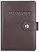SimpacX Passport Holder, Passport Wallet Travel Wallet Passport Cover Case RFID Blocking Genuine Leather (brown)