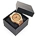 YUSHOP Casual Gift Bamboo Wooden Watches for Women's Men's, Quartz Wrist Watch with Gift Box (rose)