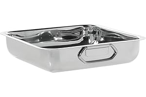 Balti Bowl Cooking Pan Square Stainless Steel - 12"L x 12"W x 2 3/4"H