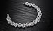 OPK Jewelry Gorgeous Platinum Plated Purple Cubic Zirconia CZ Stone Women Tennis Bracelet 7.67