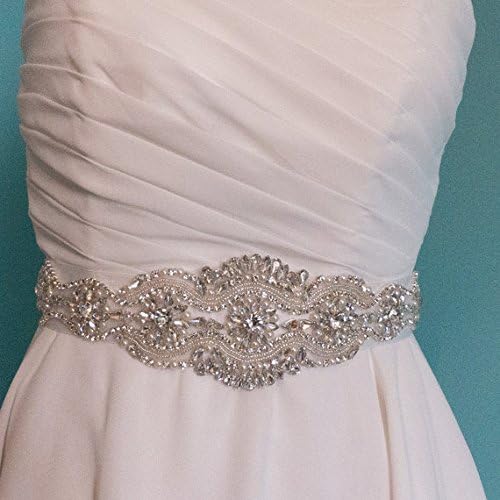 Bridal dresses belt, wedding Sash, luxury diamond crystal Bride 's belts, White, black, ivory wedding , sparkling sashes
