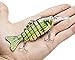 Bass Fishing Lure Swimbait Hard Lures- Rattling Trap Lure with Multi Segments and 2 Trebles Hooks 1/2-Ounce 4.4-Inch(Green)