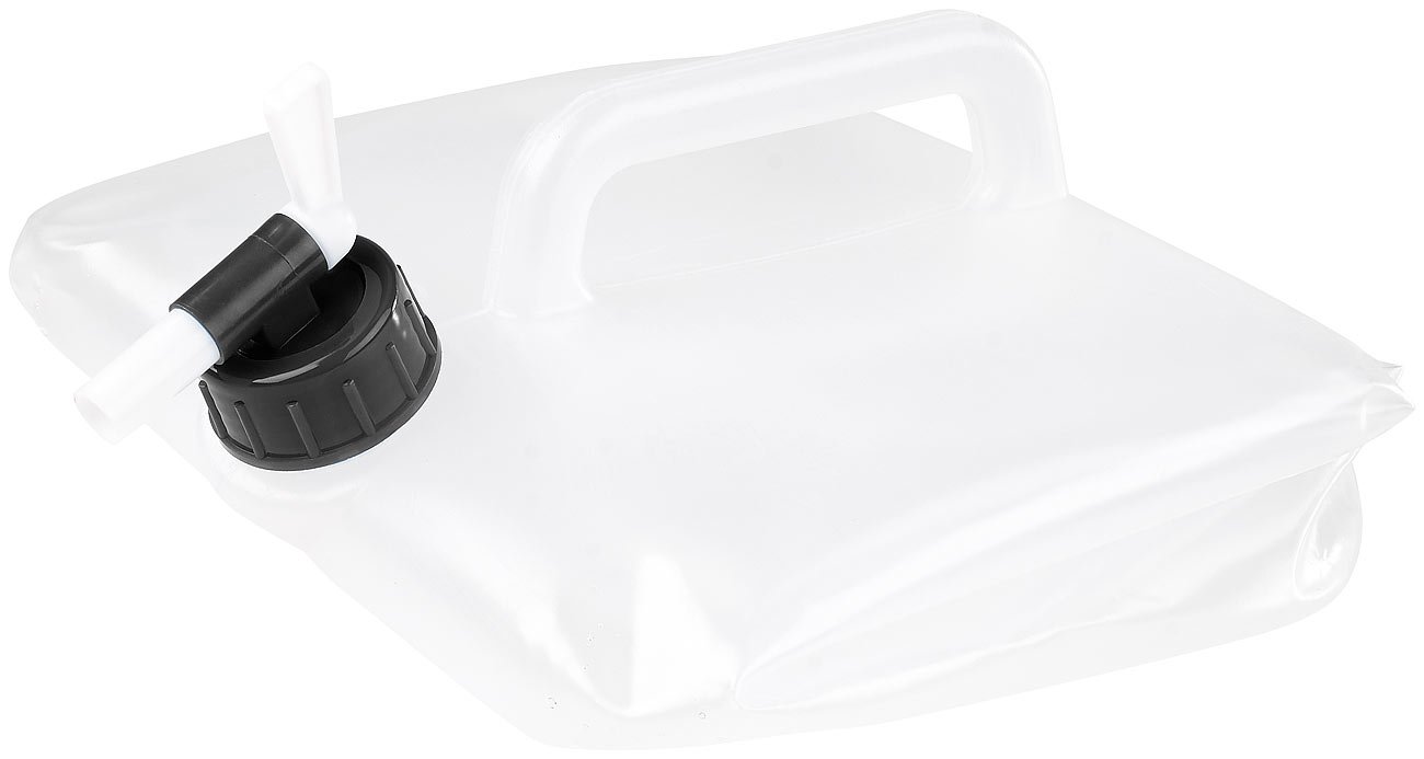 Relaxdays Tanica Acqua da Campeggio, 20 L, Pieghevole, Set da 4, con
