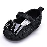 Baby Girls' Patent Leather Bow Mary Jane Shoes Black US Size 4