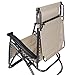 Artist hand 2 Pack of Zero Gravity Outdoor Folding Lounge Chairs w/Sunshade Canopy+ Snack Tray,Adjustable Lawn Patio Reclining Chairs for Travel Yard Beach Pool (Tan)