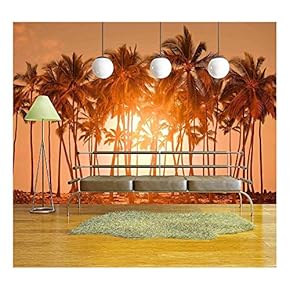 Tropical Beach - Removable Wall Mural | Self-Adhesive Large Wallpaper - 66x96 inches