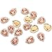 Crystal Rhinestones Sewing on, Premium Rhinestones Flatback Beads Buttons with Bling Diamonds, DIY Crafts Gems for Clothing, Bags, Shoes, Dress, Wedding Party Decoration (Teardrop Rose Gold)