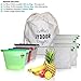 JYDDOR Reusable Silicone Food Storage Bag (5pk) + Bonus reuseable Mesh Produce Bags - Reusable Sandwich bags| Ziplock for freezer | Zip Top Silicon Containers for Lunch Snack Fruit veggie