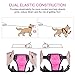 PoyPet No Pull Dog Harness, No Choke Front Clip Dog Reflective Harness, Adjustable Soft Padded Pet Vest with Easy Control Handle for Small to Large Dogs(Pink,L)