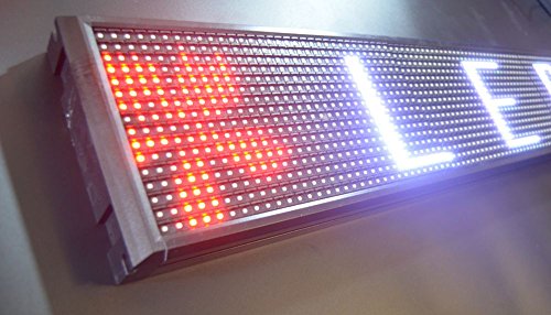 Outdoor WiFi RGB Color Sign 40" x 8" high Resolution P10 with New SMD Technology. New Software Included