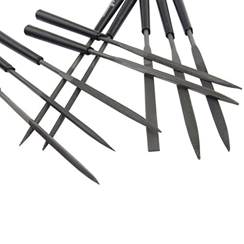 Hanperal 10pcs Mini needle file set File Needles Jewelers Wood Carving Craft Metal Tool - Thumbnail 3