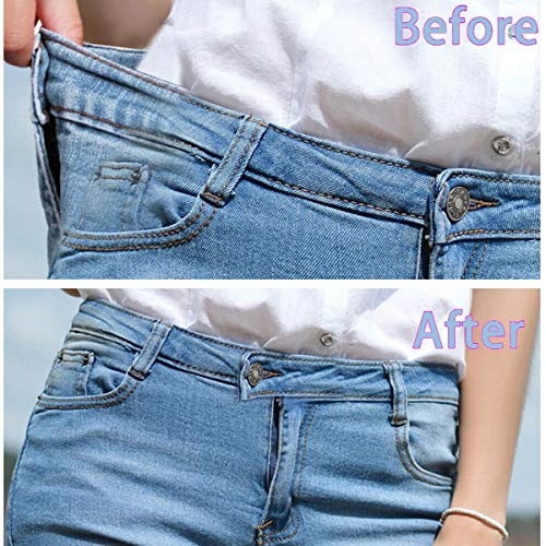 Button Pins for Jean,8Pcs Jean Button Replacement No Sew Instant Buttons for Crafts Easy to Remove and Adjust 17mm