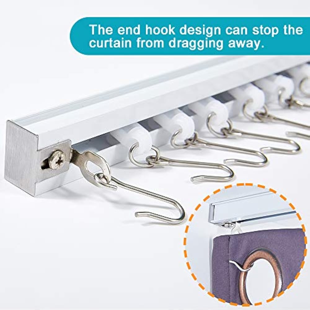 Ceiling Track For Curtains 9ft 12ft Room Divider Track Rod