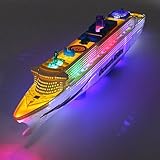 Flashing LED Lights Sound Ocean Liner Models Cruises Boat Electric Toys Kids Christmas Birthday Gift