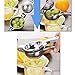 E-PRANCE Lemon Squeezer - Lemon Lime Juicer Citrus Squeezer Hand Press with High Strength and Heavy Duty Design, Press Juice from Fruit or Vegetables, Silver