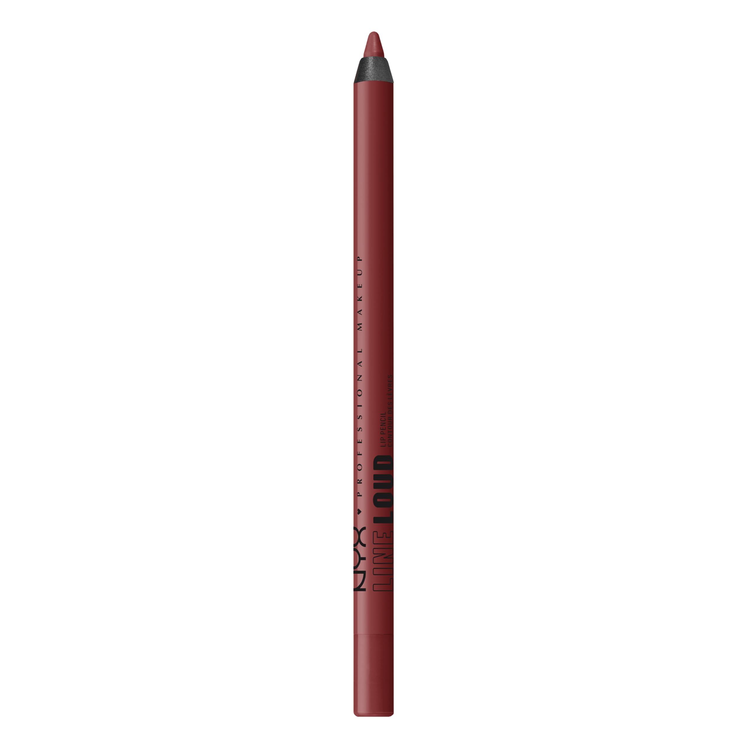 NYX Professional Makeup Line Loud Lip Pencil, Waterproof, Infused with Jojoba Oil & Vitamin E, Smooth Comfy Lips, Soft Matte Finish, Vegan Formula, Ten out of Ten