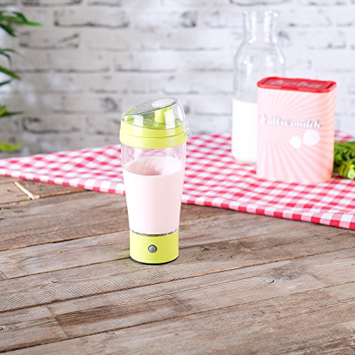 Rosenstein & Söhne Shaker: Selbstrührender Trinkbecher mit elektrischem Quirl, 450 ml, BPA-frei (Mixbecher) – Bild 8