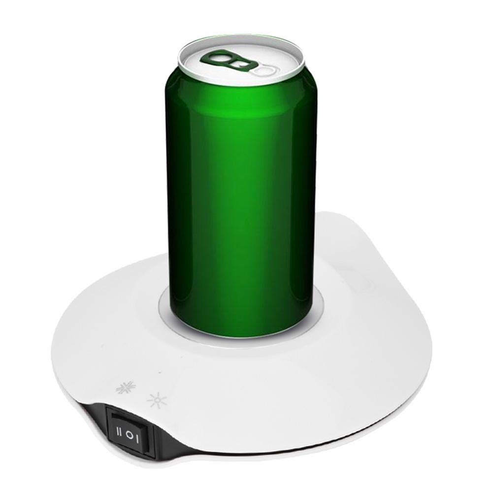 USB Cup Coaster,USB Warmer Coaster Drinks Cooler Pad Home Office Insulated Pad Mat Dual-Purpose Coaster Coffee Cup Insulated Pad Mat For Water Cold Or Hot Instant(white)