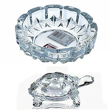 D&D New Look Crystal Turtle-Tortoise For Feng Shui And Vastu-Best Gift For Blessing-With Pond-Pot