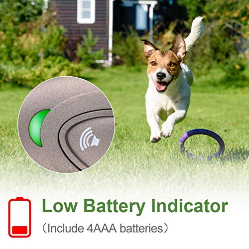 MODUS Ultrasonic Bark Control Device - Anti Barking Device Dog Training Aid 2 in 1 Control Range of 16.4 Ft W/Anti-Static Wrist Strap LED Indicate Walk a Dog Outdoor - Thumbnail 5