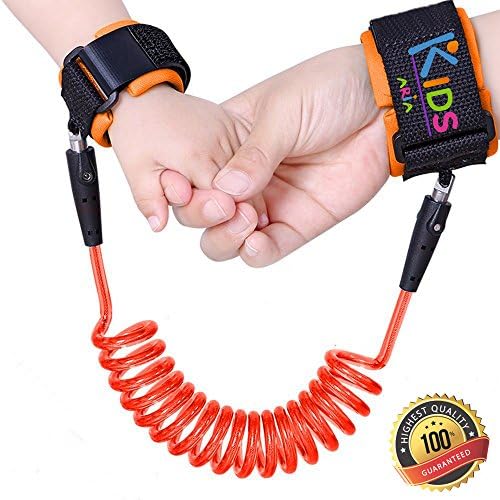 Toddler Safety Harness | Anti Lost Child Safety Wrist Link | Extra Safe Double Velcro Wrist Straps | Baby Soft Skin Friendly Hypoallergenic 100% Cotton | By Aria Kids