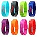 ALPS New Womens mens kids Silicone Band Touch Screen Sports LED Watch Bracelet (8 Pack)
